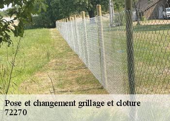 Pose et changement grillage et cloture 72270
