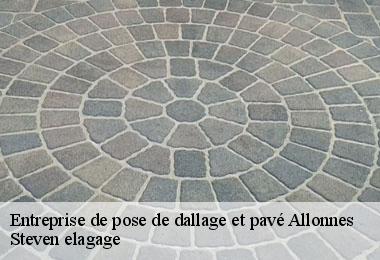 Entreprise de pose de dallage et pavé  allonnes-72700 Steven elagage