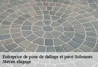 Entreprise de pose de dallage et pavé  solesmes-72300 Steven elagage