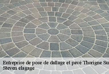 Entreprise de pose de dallage et pavé thorigne-sur-due-72160 Steven elagage
